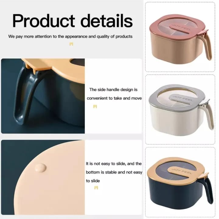 4-Section Airtight Spice & Grain Storage Box