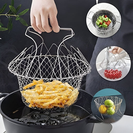 Multifunction Stainless Steel Wire Frying Basket