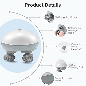 Electric Silicone Scalp & Body Massager Brush