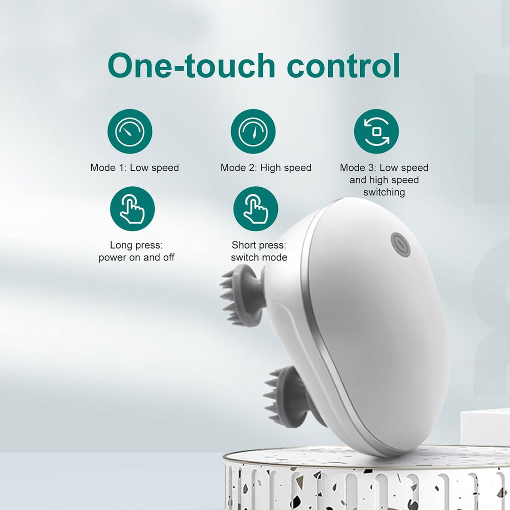 Electric Silicone Scalp & Body Massager Brush