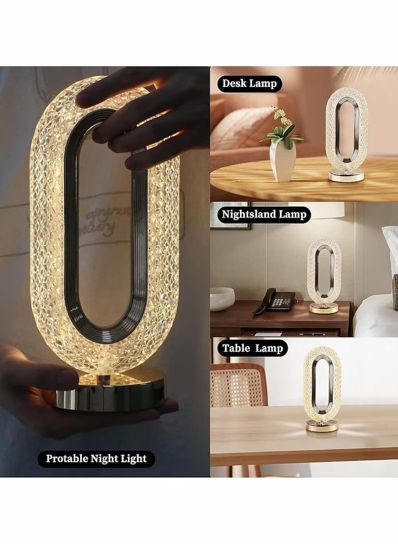 3 Modes Crystal Table Lamp