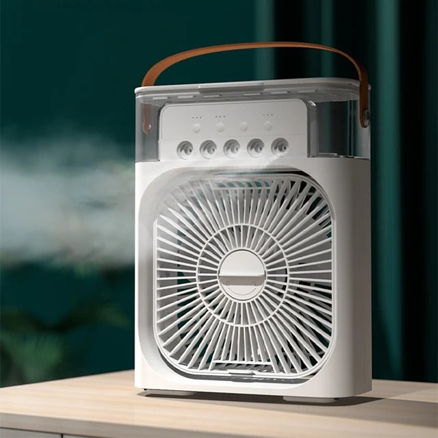 Humidifier Cooling Fan | Personal USB Mini Air Cooler with Water Mist & Air Freshener