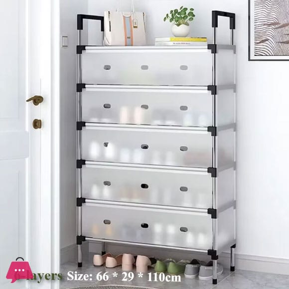 Multilayer Dustproof Shoes Rack – Spacious & Durable Organizer