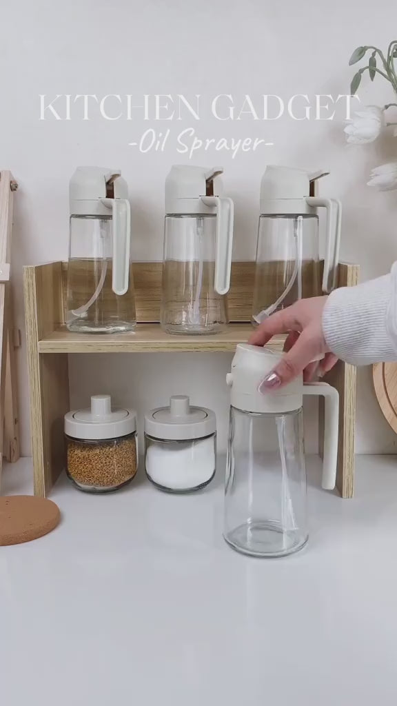 18 Pcs Rotating Spice Rack Set with Glass Jars – 360° Masala Stand Organizer